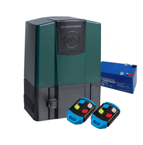 Garage & Gate Motors Centurion D5 Gate Motor EVO with 2 x 12v button